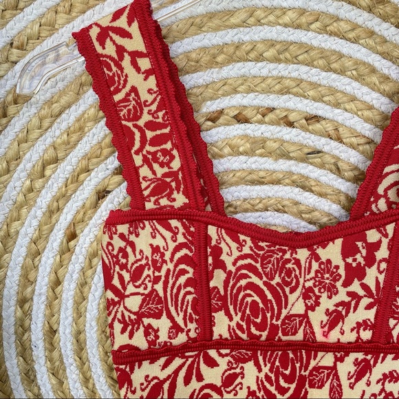 LOLITTA Womens  Zip Up Embroidered Floral Sleeveless Bodycon Dress Size P - Picture 6 of 10